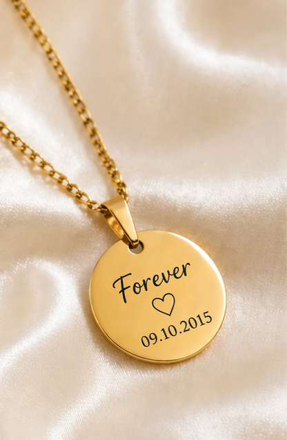 Collier personnalisé avec photo gravée – Bijou souvenir unique