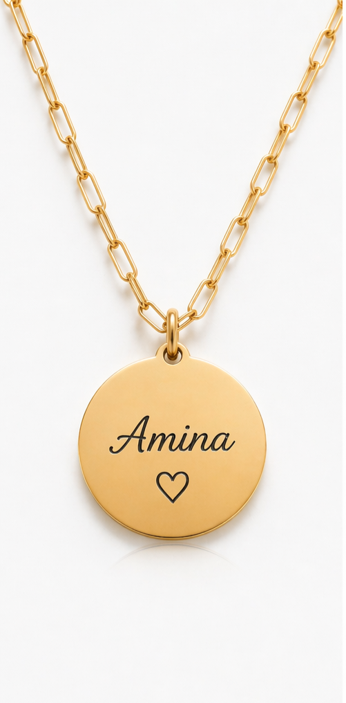 Collier personnalisé avec photo gravée – Bijou souvenir unique