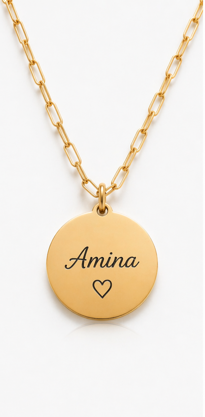 Collier personnalisé avec photo gravée – Bijou souvenir unique