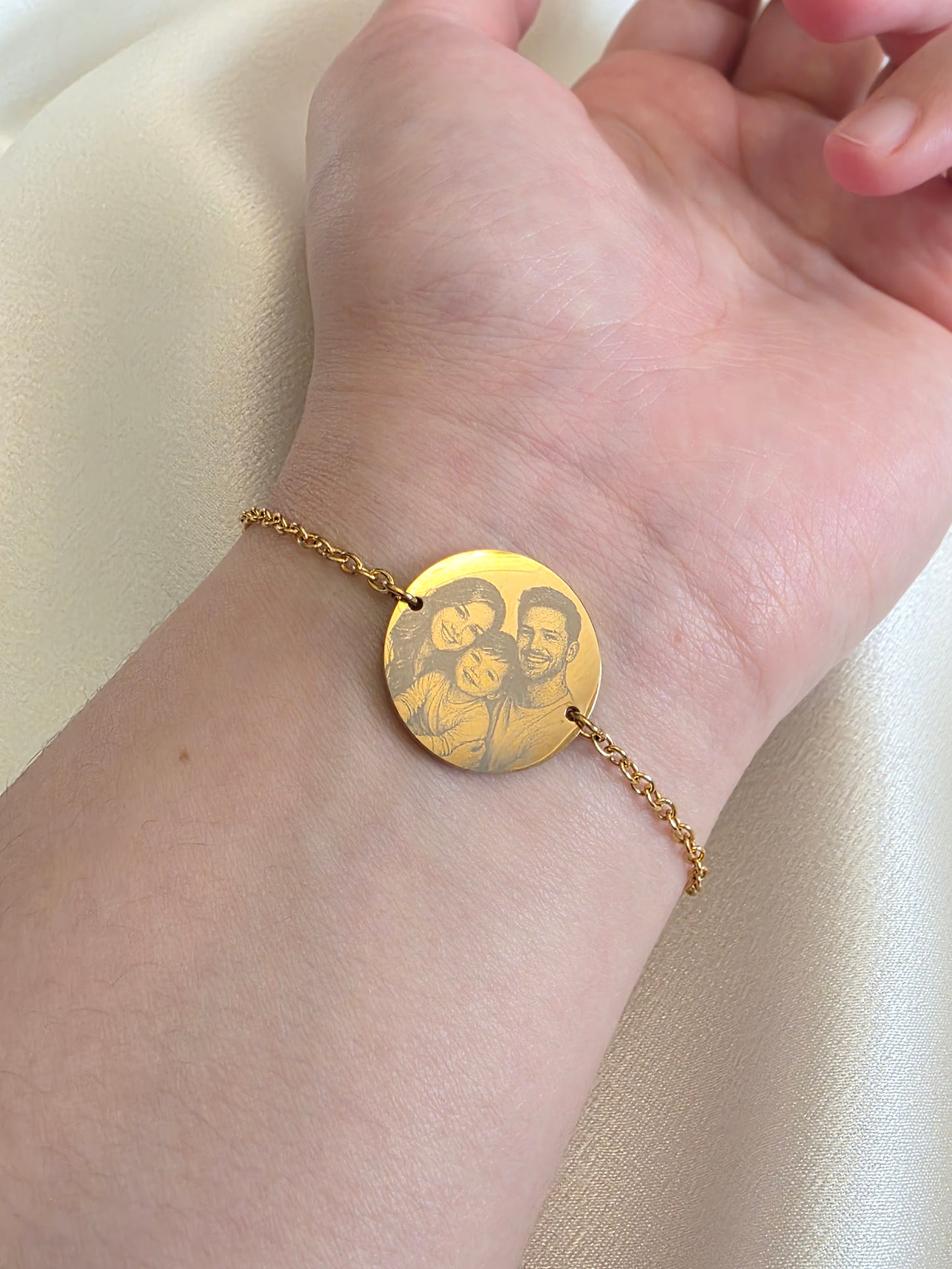 Bracelet personnalisé avec photo gravée