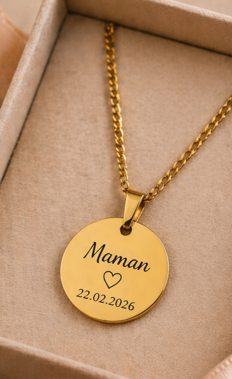 Collier personnalisé avec photo gravée – Bijou souvenir unique