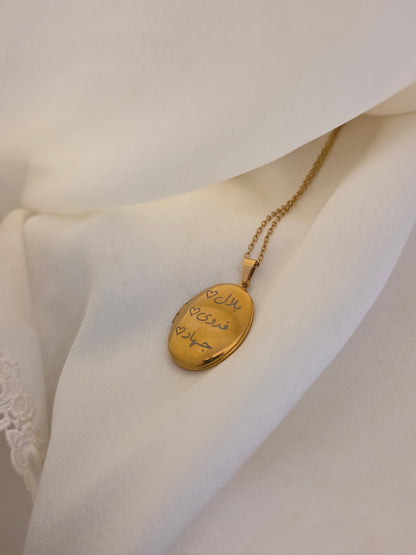 Collier médaillon personnalisé avec photo – Bijou souvenir à ouvrir