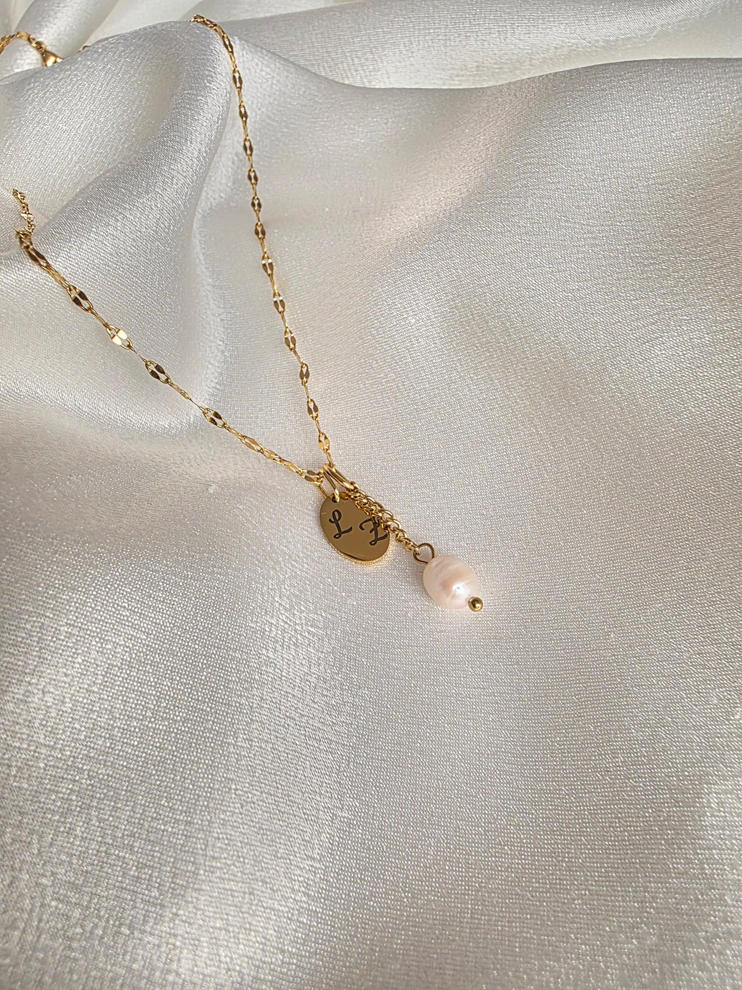 Collier Medaille Ovale personnalisé - gravure laser