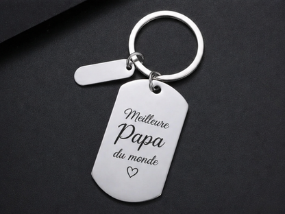 Porte-clé personnalisé avec photo gravée – Cadeau unique & émotionnel