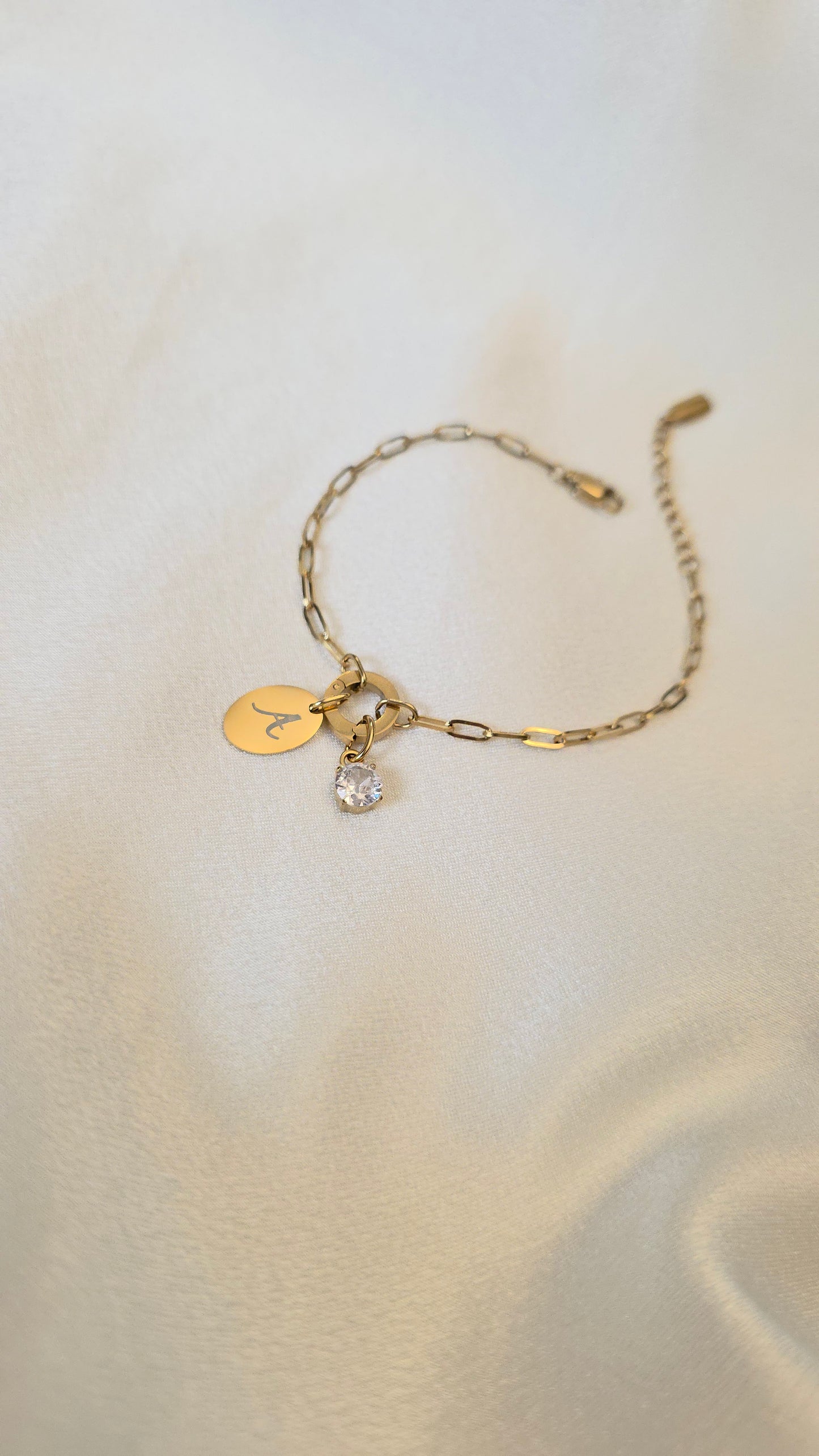 Bracelet médaille ovale - gravure laser