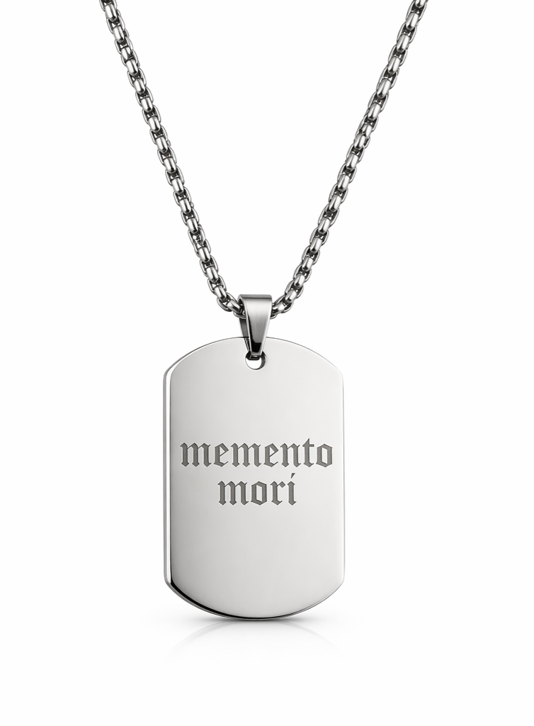 Collier homme personnalisé gravé – Texte, photo ou date