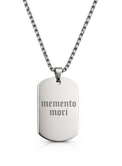 Collier homme personnalisé gravé – Texte, photo ou date