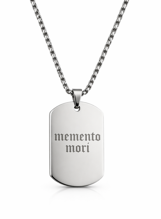 Collier homme personnalisé gravé – Texte, photo ou date