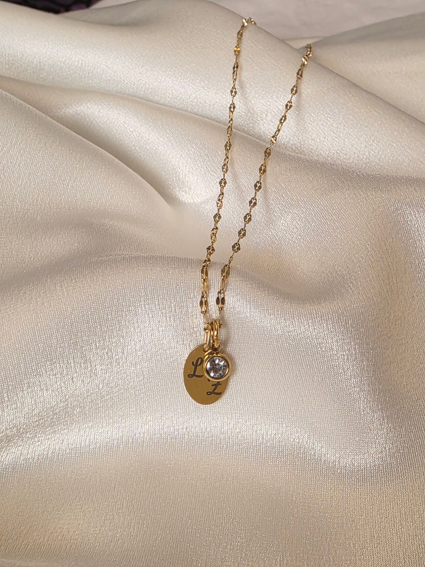 Collier Medaille Ovale personnalisé - gravure laser