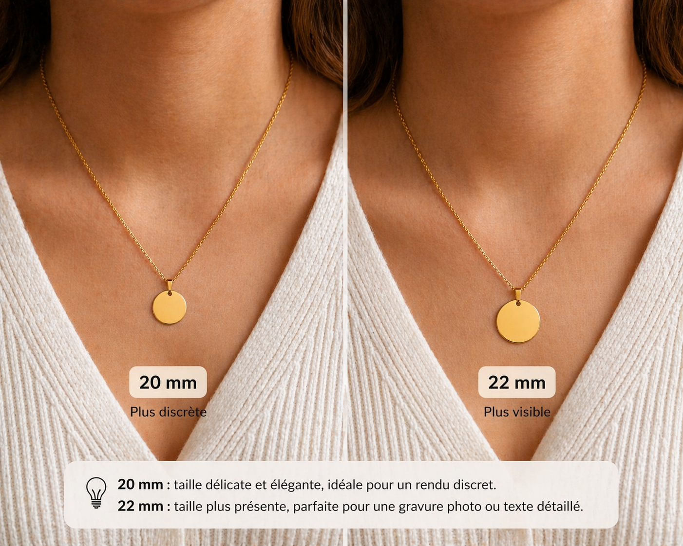 Collier personnalisé avec photo gravée – Bijou souvenir unique
