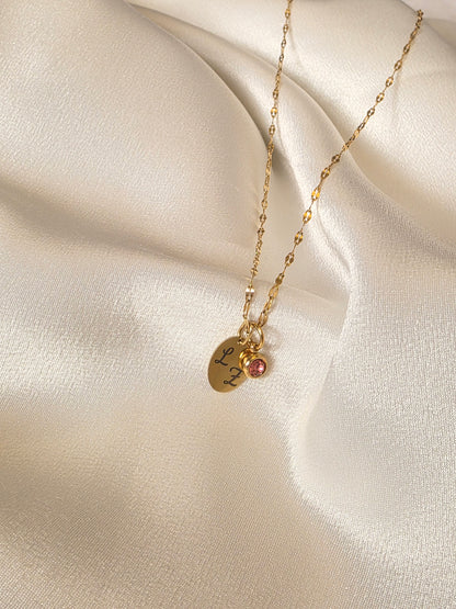 Collier Medaille Ovale personnalisé - gravure laser